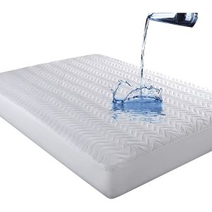 Homy Textiles 100% Waterproof Mattress Protector - Water Resistant - Elastic Border Deep Fitted All Around Style