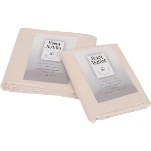 Cotton Calico Fabric by The Metre UK Seller, Medium Weight, Wide Unbleached Natural Cream Colour Material Fabric